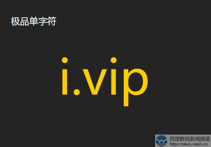 极品单字符域名i.vip昨晚在国内结拍!